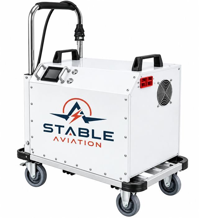 Stable Aviation combination power unit, starter and continuous power in one cabinet